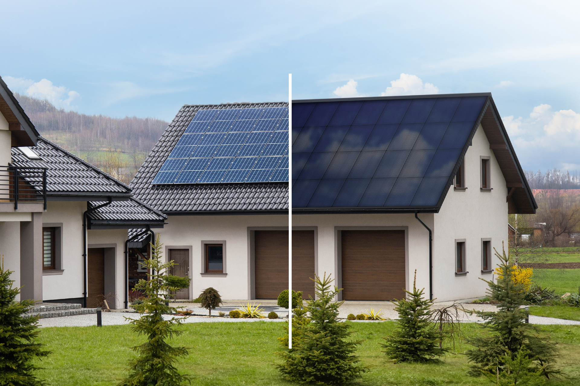 Panele-sloneczne-vs-dach-solarny-zdjęcie