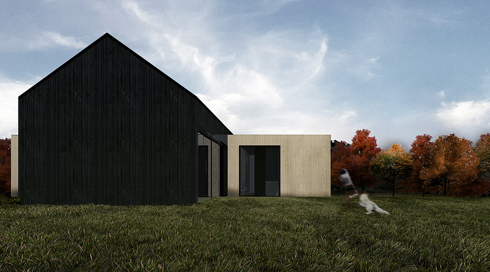 Wyróżnienie w konkursie "Dom Przyszłości. Najlepszy projekt SunRoof 2020": Moon House, autor projektu: Iga Soczawa