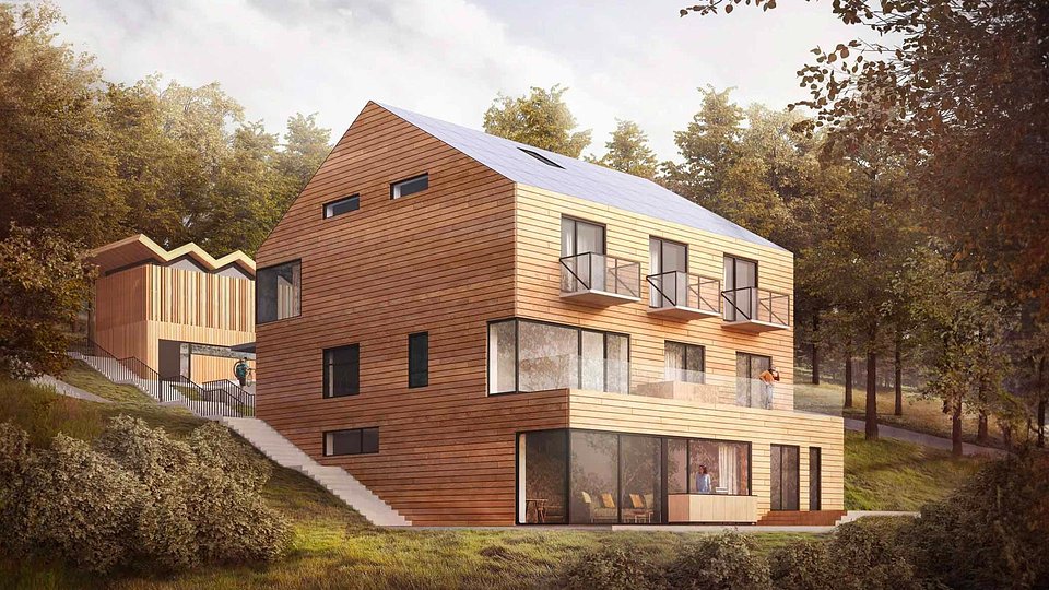 Osada Kulinarna w Krynicy z dachami solarnymi SunRoof