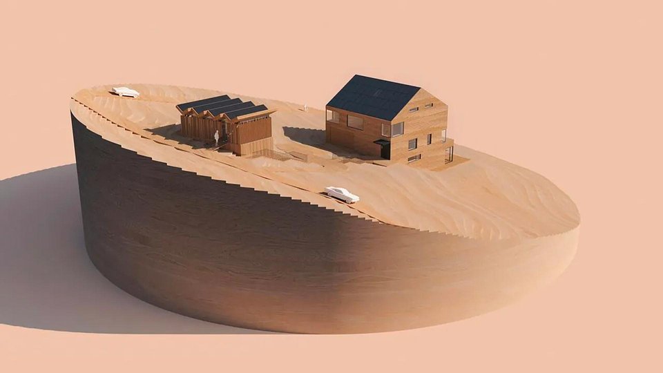 Projekt Osady Kulinarnej w Krynicy z wykorzystaniem technologii dachów solarnych SunRoof