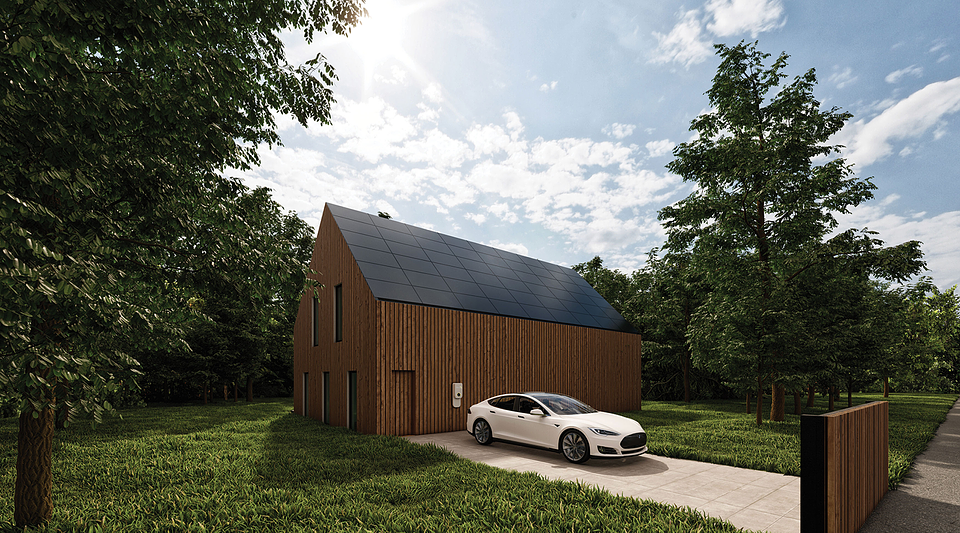 Nagroda główna konkursu "Dom Przyszłości. Najlepszy projekt SunRoof 2020": Wooden Eco-House in the Forest, autor projektu: Adam Piaseczyński