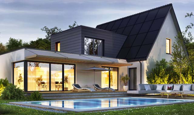 Snygga solceller som tak - Framtidens soltak från SunRoof